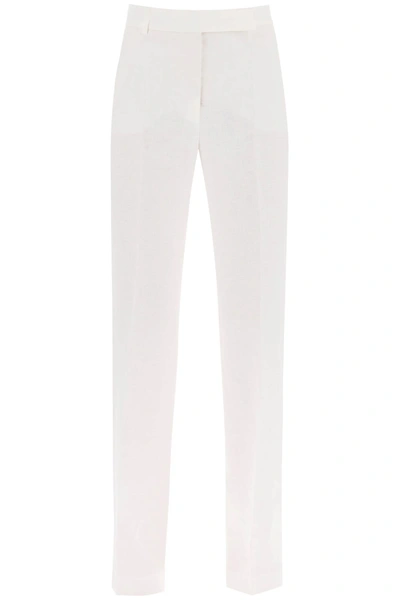 Hebe Studio 'loulou' Linen Pants In White