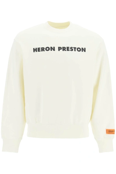 Heron Preston 'this Is Not' Crewneck Sweatshirt In White