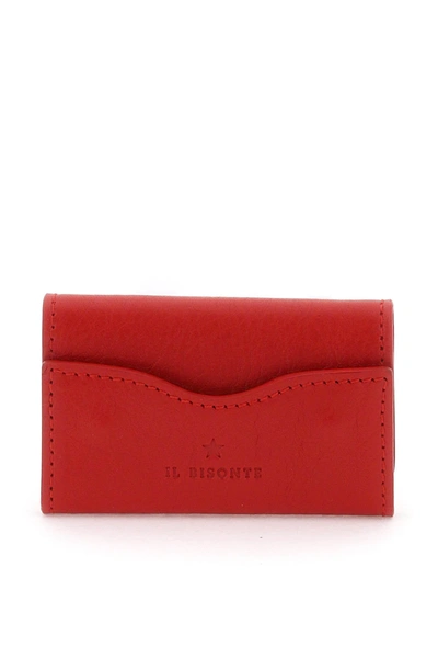 IL BISONTE LEATHER KEY HOLDER