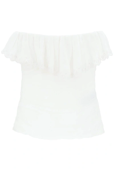 Isabel Marant Orma Top In White