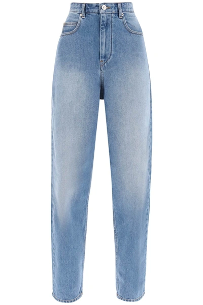 Marant Etoile Corsy Lyocell Denim Jeans In Light Blue