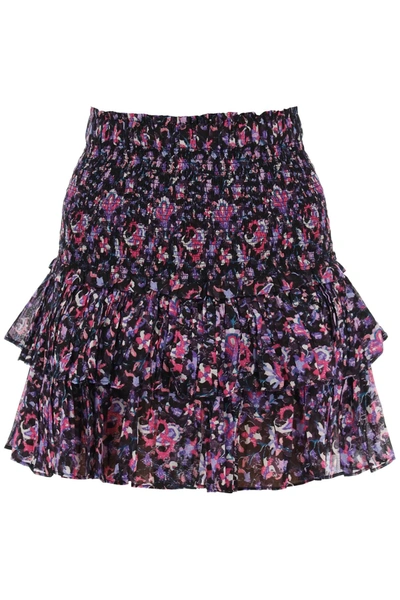 Marant Etoile Isabel  'naomi' Organic Cotton Mini Skirt In Mixed Colours