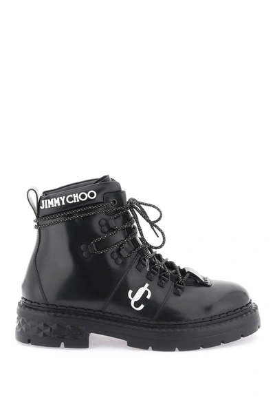 Jimmy Choo Marlow Hiking Boots In Black