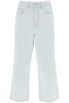 Kenzo Sumire Cropped Jeans Bleached Blue Denim Female In Light Blue