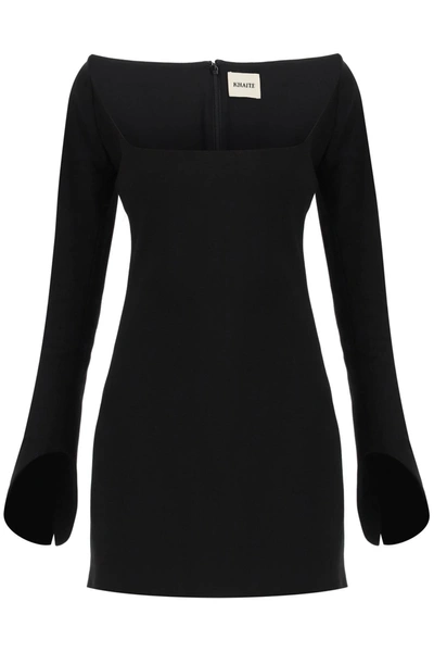 Khaite Tate Long-sleeve Dress In Black