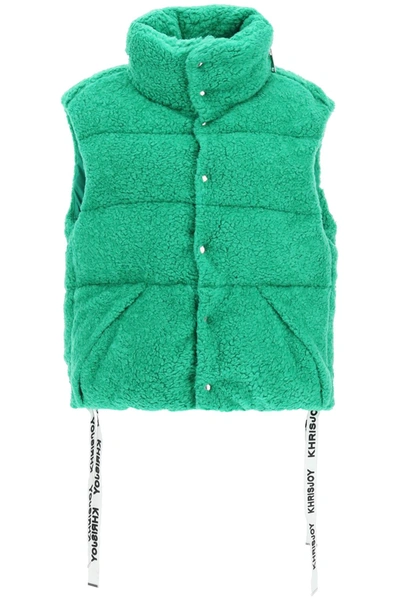 Khrisjoy Padded Fleece Waistcoat  Green