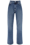 Loulou Studio Light Blue Wular Jeans In Blue