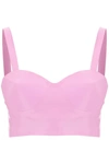 Maison Margiela Latex Top With Bullet Cups In Pink