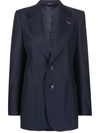 Maison Margiela Notched-lapel Single-breasted Blazer In Blue