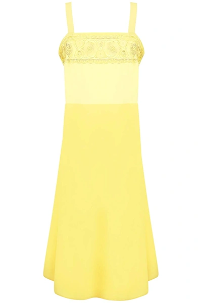 Maison Margiela Shift-style Midi Dress In Yellow