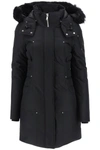 Moose Knuckles Cloud Hooded Parka Coat In Black