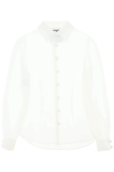 Moschino Silk Shirt In White