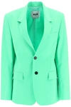 Msgm Jacket  Woman Color Green In Green