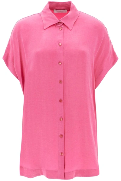 Mvp Wardrobe 'santa Cruz' Short-sleeved Shirt In Fuchsia