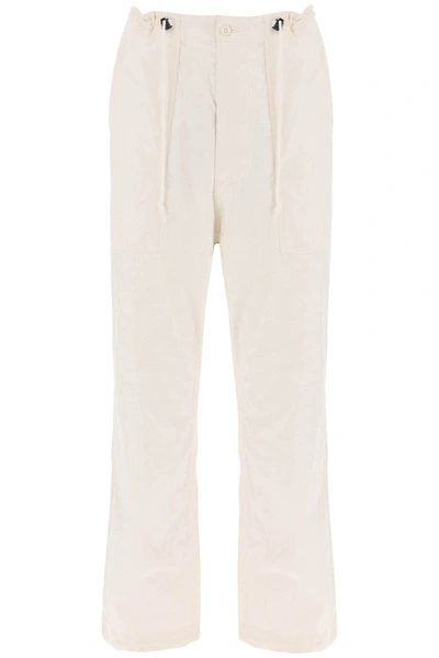 Needles Fatigue Pants With Wide Leg In White