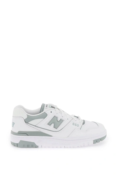 New Balance 550 Sneakers In White,green