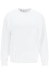 Off-white Diag Printed Crewneck Sweatshirt In White
