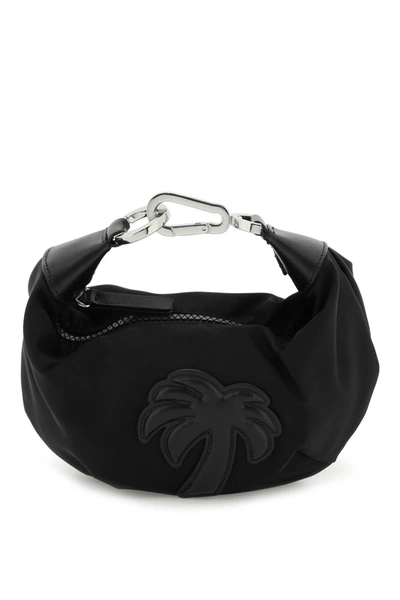 Palm Angels Black Hobo Palm Bag