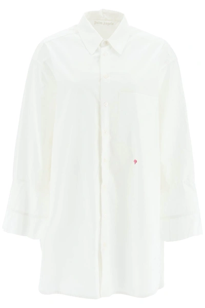 PALM ANGELS SHIRT DRESS WITH BELL SLEEVES