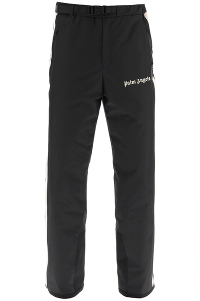 Palm Angels Track Ski Pants In Black White (black)