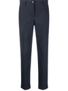 P.a.r.o.s.h Cropped Straight-leg Trousers In Blue