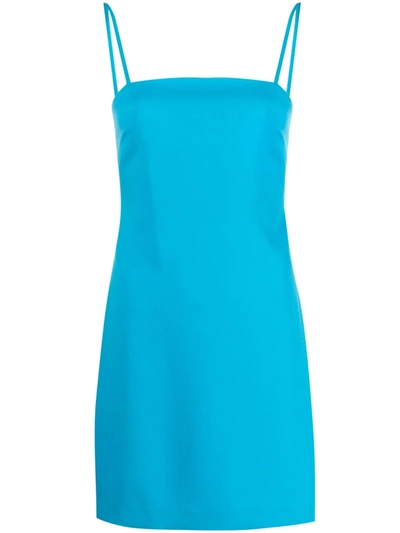 P.a.r.o.s.h Spaghetti-straps Mini Dress In Blue
