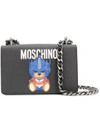 Moschino Teddy Transformer Shoulder Bag In Black
