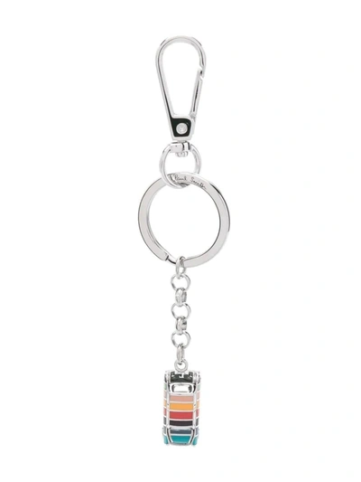 Paul Smith Key Ring With Logo In Silver
