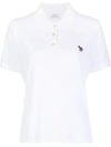 Paul Smith Zebra-patch Cotton Polo Shirt In White