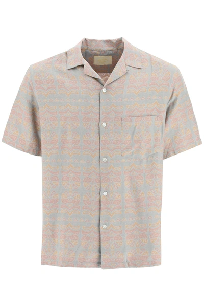 Portuguese Flannel Cotton Viscose 'resort' Short Sleeve Shirt In Mixed Colours