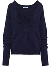 Prada Cashmere V-neck Jumper In Blue