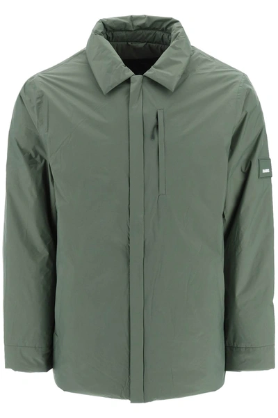 Rains Padded Fuse Overshirt Jacket In Green