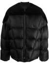 Rick Owens Luxor Flight Padded Down Jacket - Men's - Polyamide/virgin Wool/lamb Fur/goose Feather In Black