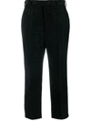 RICK OWENS PINTUCK CROPPED TROUSERS