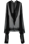 Rick Owens Flyproof Silk Tunic In Black