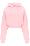 Rotate Birger Christensen Organic-cotton Hoodie In Pink