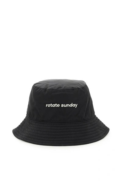 Rotate Birger Christensen Rotate Recycled Nylon Bianca Bucket Hat In Black