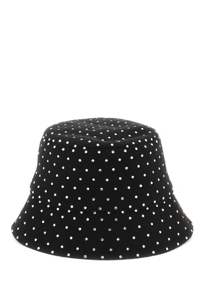 Ruslan Baginskiy Bucket Hat With Rhinestones In Black