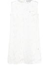 SELF-PORTRAIT FLORAL-LACE DETAIL SHIFT DRESS