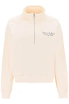 Sporty And Rich Sporty Rich Sr Country Club Quarter Zip Sweatshirt In Beige