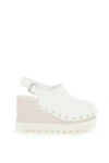 Stella Mccartney 95mm Elyse Faux Leather Clogs In White
