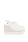 Stella Mccartney Elyse Vegan Slingback Platform Clogs In White
