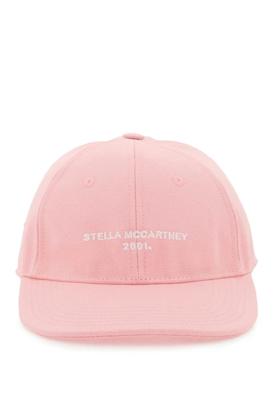 Stella Mccartney Baseball Cap With Embroidery In Pink