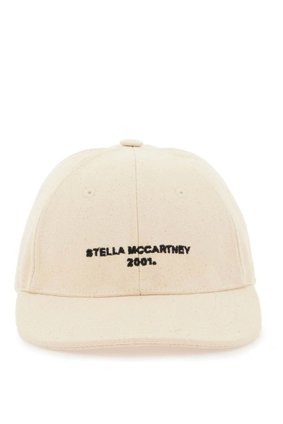 Stella Mccartney Baseball Cap With Embroidery In White