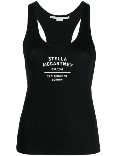 Stella Mccartney Logo-print Racerback Vest Top In Multi-colored