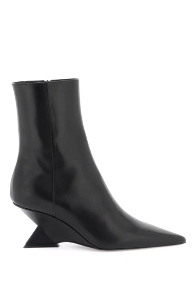 Attico Cheope Ankle Boots In Black