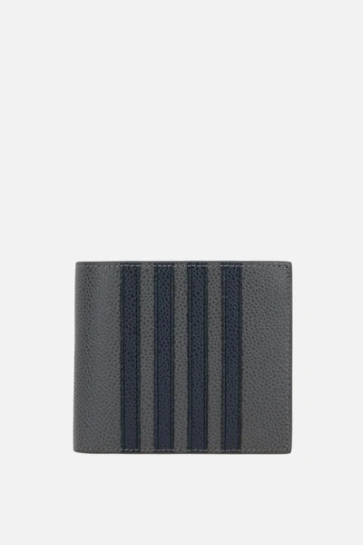 Thom Browne Gray 4-bar Wallet