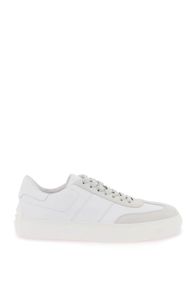 Tod's Leather Sneakers In White