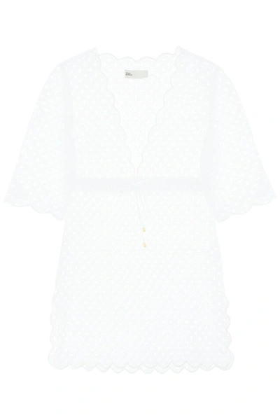 Tory Burch Broderie Tunic In White