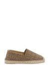 Versace Woman Espadrilles Brown Size 8 Textile Fibers In Brown